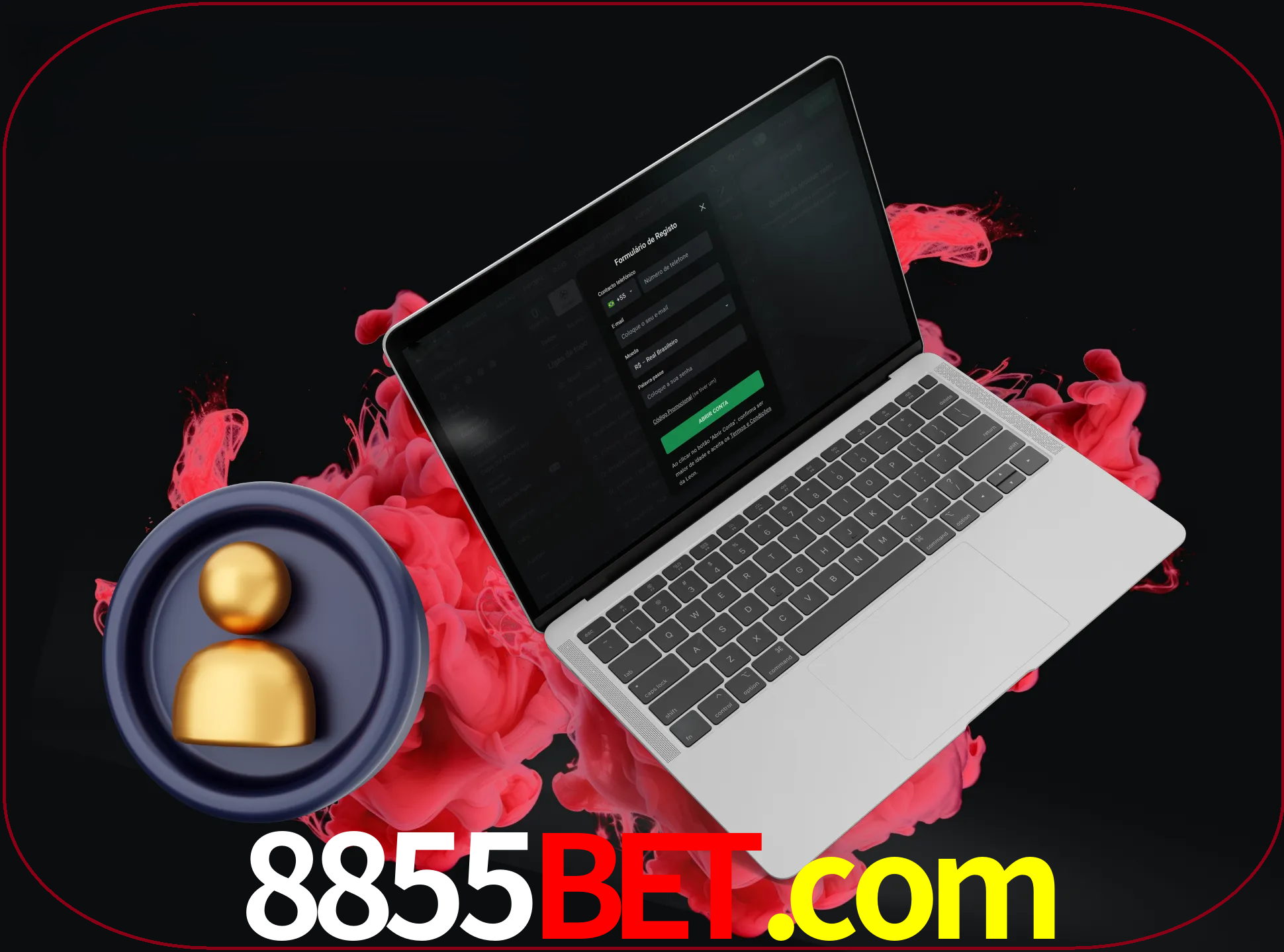 No cabeçalho do site 8855bet, clique no botão que o levará a um formulário especial onde terá de introduzir as suas informações actuais.