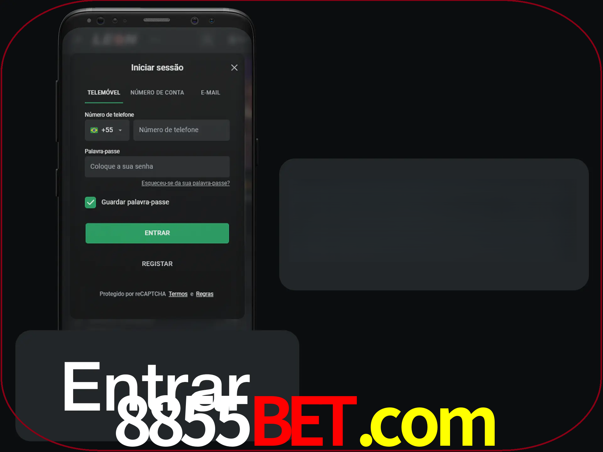Faça o login para começar a apostar e jogar no cassino.